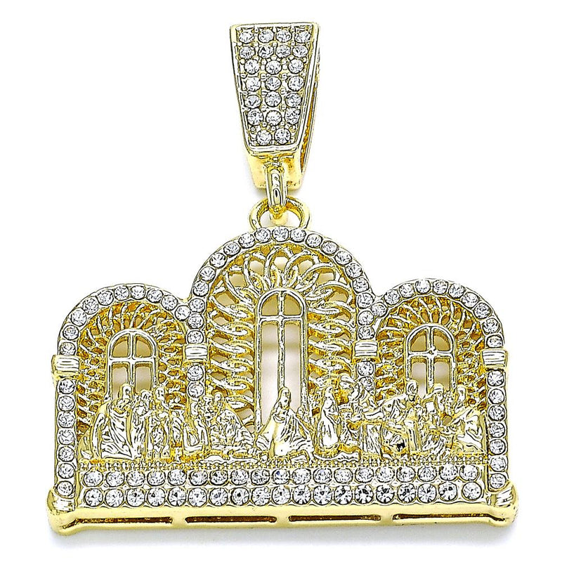 14K GOLD CHAPEL with WHITE CRYSTALS