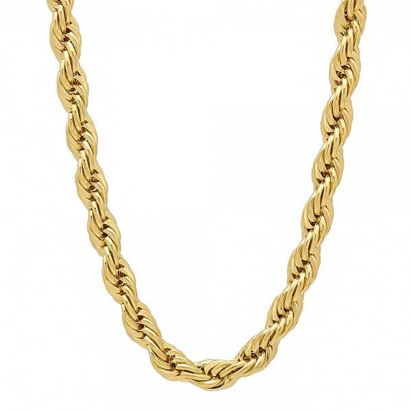 14K YELLOW GOLD ROPE CHAIN 5MM