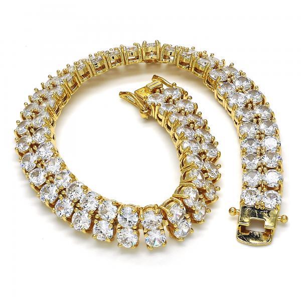 14K GOLD TENNIS BRACELETS with CZ 10MM