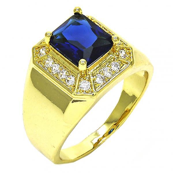 14K GOLD MEN'S RING with CZ