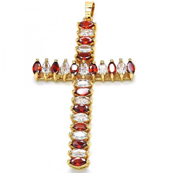 14K GOLD CROSS with CZ