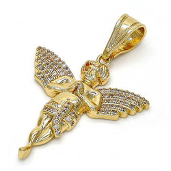 14K GOLD ANGEL + NECKLACE