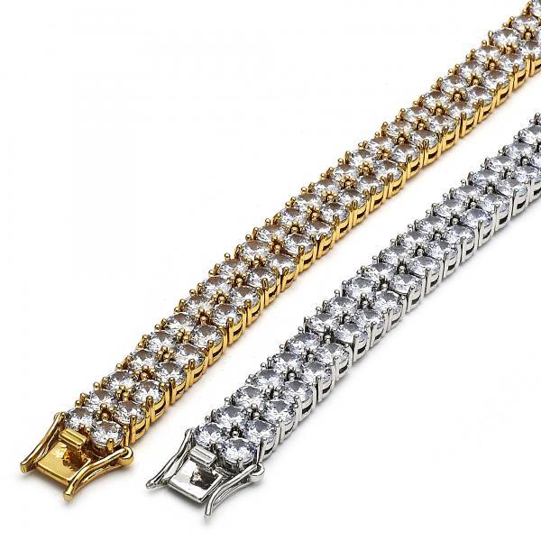 14K GOLD TENNIS BRACELETS with CZ 10MM