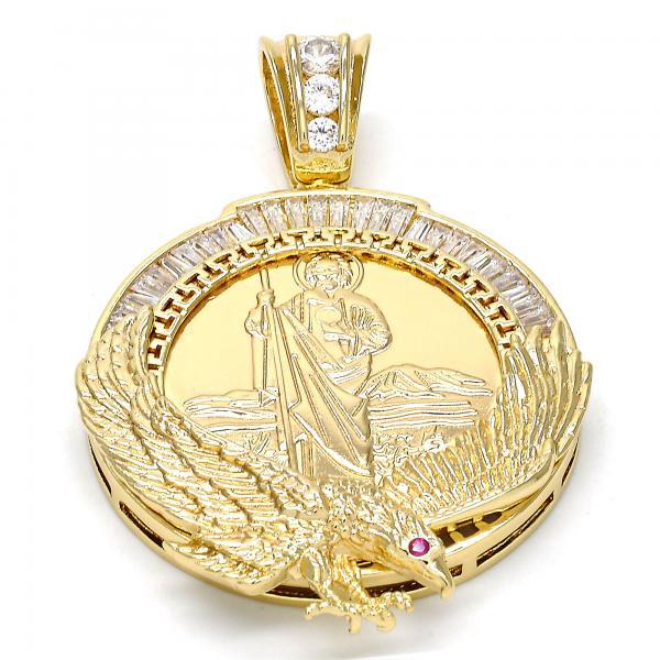 14K GOLD EAGLE DESIGN PENDANT with CZ