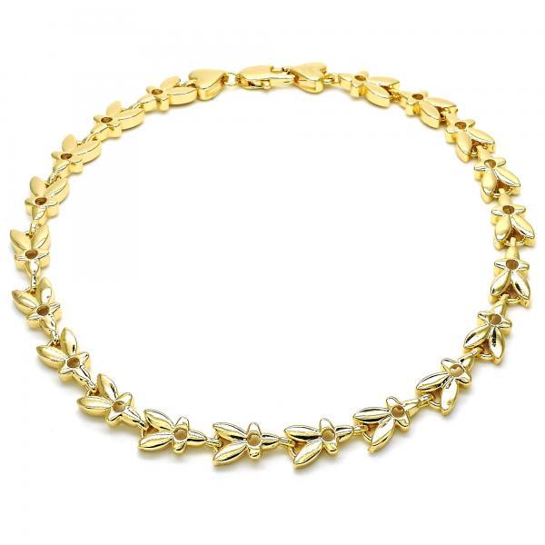 14K GOLD FANCY ANKLET