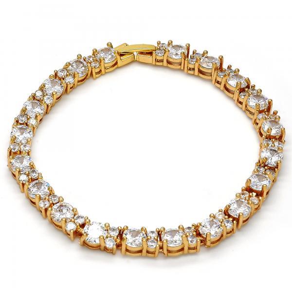 14K GOLD TENNIS BRACELET with CZ 6MM