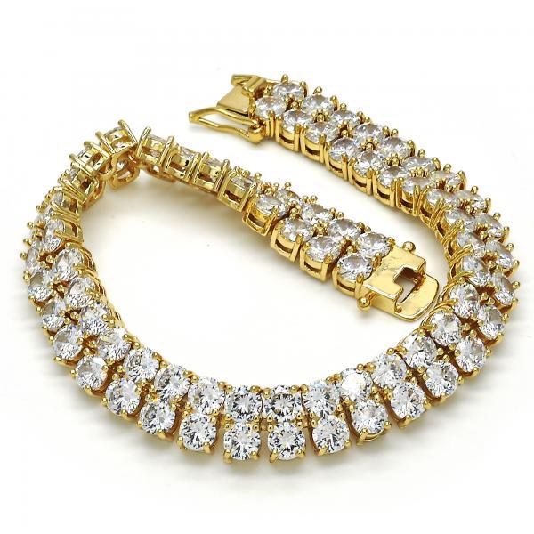 14K GOLD TENNIS BRACELETS with CZ 10MM