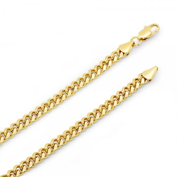 14K GOLD CUBAN DESIGN NECKLACE 6MM