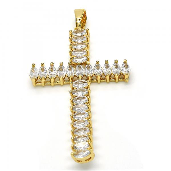 14K GOLD CROSS with CZ