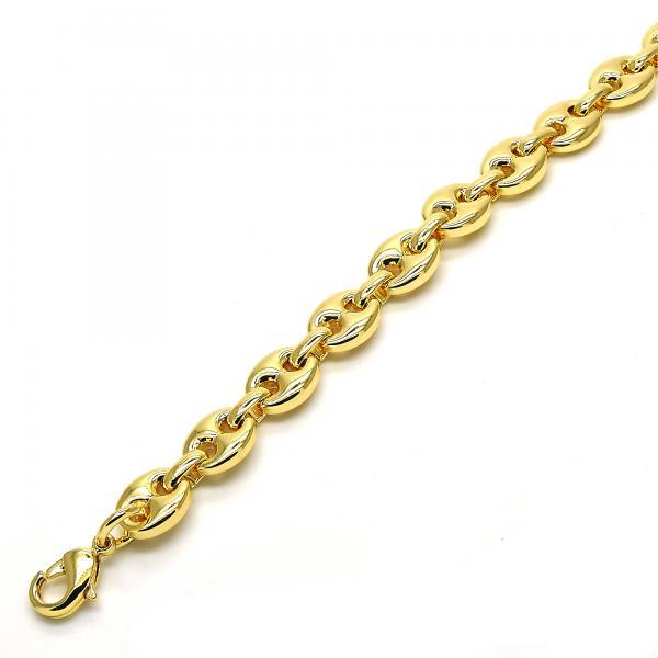 14K GOLD PUFF ANKLET 8MM