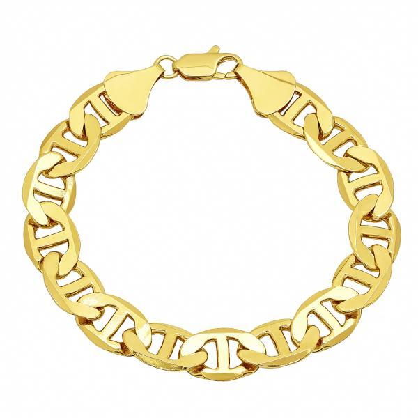 14K GOLD MARINER DESIGN BRACELET 9MM