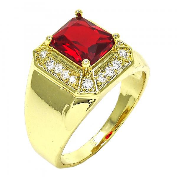 14K GOLD MEN'S RING with CZ