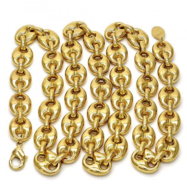 14K GOLD LOOP CHAIN 11MM