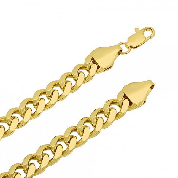 14K GOLD CUBAN DESIGN NECKLACE 8MM