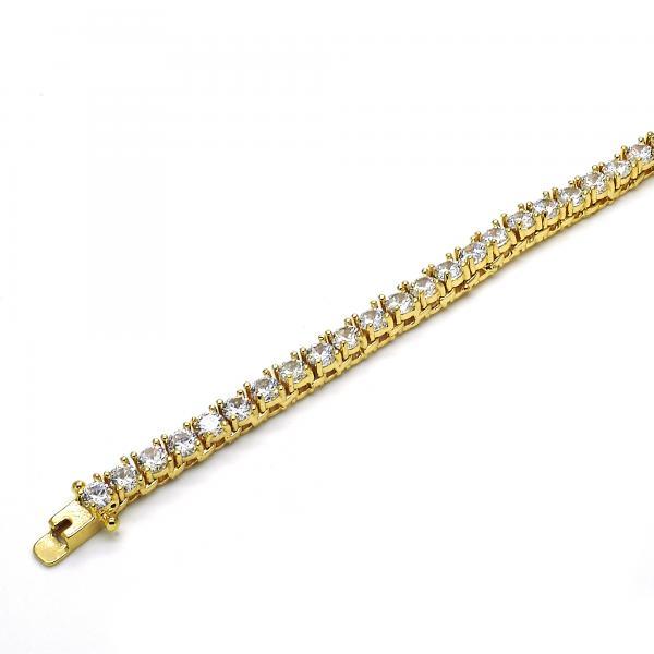 14K GOLD NECKLACE with CZ  4MM