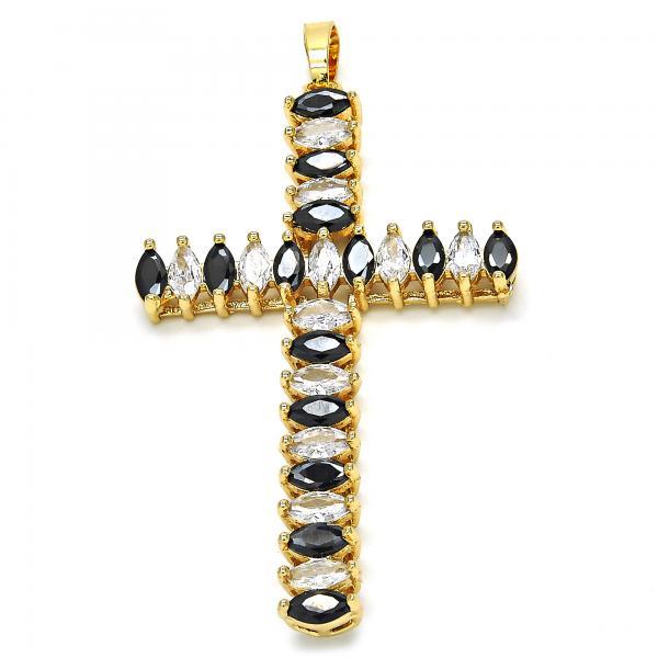 14K GOLD CROSS with CZ