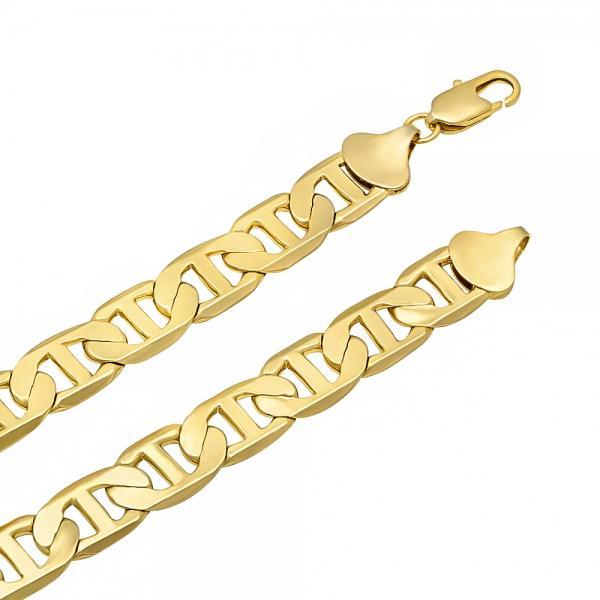 14K GOLD MARINER DESIGN BRACELET 9MM